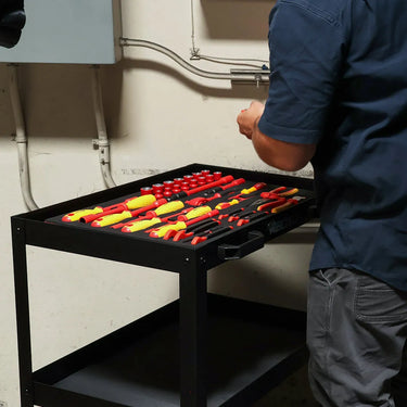 BoxoUSA 36-Piece Insulated Electrical Tool Set | 3/3 Drawer EVA Foam BXI025