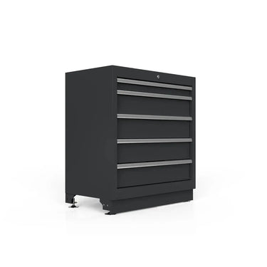 BoxoUSA 34" 5 Drawer Cabinet w/o Alu. Trims MST34A051-RBK-1