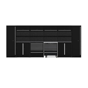 BoxoUSA OSM Pro Series | 184" 21-Piece Professional Organized Storage Modules Build Out | 14-Drawers, 10-Cabinets OSM-B1-S