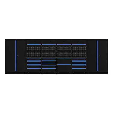 BoxoUSA OSM Pro Series | 224" 18-Piece Professional Organized Storage Modules Build Out | 21-Drawers, 10-Cabinets OSM-B3-B