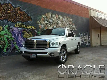 ORACLE Lighting 2006 Dodge Ram Pre-Assembled Halo Headlights - Black