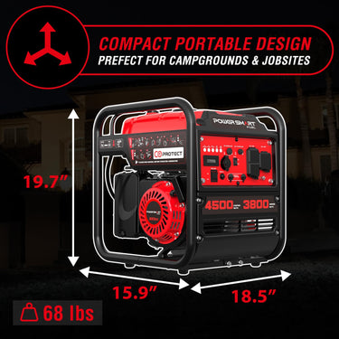 Generador inversor de marco abierto de 4500 W con alerta de CO DB5041C