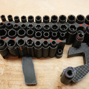 Packout Insert For M12 Sub-Compact 3/8" Impact Wrench + 43-piece Impact Socket Set (SWASH sub)