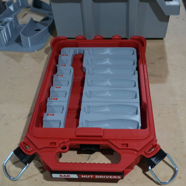 Packout Inserts for Milwaukee SAE Nut Drivers (MNDs)