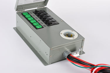 Reacondicionado - Interruptor de transferencia no automático de 6 circuitos, 120 V, 30 A