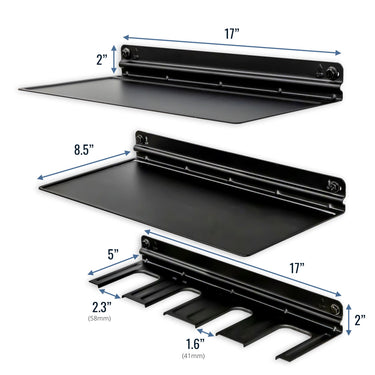Organizador de herramientas eléctricas para taladro eléctrico y 2 estantes | Estante de almacenamiento para garaje