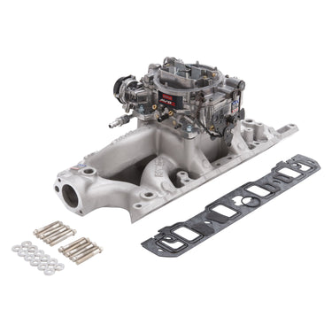 Edelbrock MANIFOLD and CARB KIT PERF RPM AIR GAP SBF 289-302 NATURAL FINISH | 2033