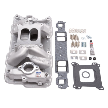 Edelbrock MANIFOLD INSTALL KIT PERF RPM AIR GAP SBC 1957-86 NATURAL FINISH | 2042