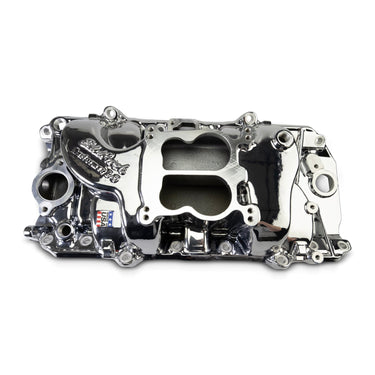 Edelbrock EDELBROCK MANIFOLD BB CHEVY 396-454 OVAL PORT PERFORMER CHROME PLASMA COATED 2161-CP | 2161-CP