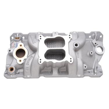 Edelbrock MANIFOLD SBC 23 DEG MARINE RPM 1955-86 W/BRASS | 2504