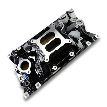Edelbrock EDELBROCK MANIFOLD SBC PERFORMER VORTEC EPS SMALL BLOCK BLACK PLASMA COATED 2716-BP | 2716-BP