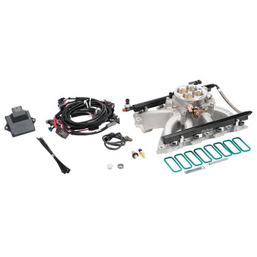 Edelbrock PRO FLO 4 FUEL INJECTION KIT SEQUENTIAL PORT LS GEN III/IV VICTOR JR CATHEDRAL PORT 550 MAX HP 35 LbHr INJECTORS | 35710
