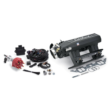 Edelbrock PRO FLO 4 FUEL INJECTION KIT XT SEQUENTIAL PORT BB CHRYSLER RB 413426440 ci 625 MAX HP 35 LbHr INJECTORS BLACK | 35923