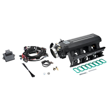 Edelbrock PRO FLO 4 XT LS3 FUEL INJECTION KIT SEQUENTIAL PORT LS3 GEN IV RECT PORT 550 HP MAX 35 LbHr INJECTORS BLACK | 35993