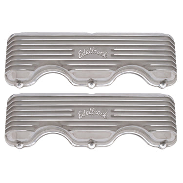 Edelbrock 348/409 VALVE COVER CHEVY CLASSIC FINNED | 4140