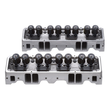 Edelbrock Edelbrock 1PR. CYL HEAD SBC E-SERIES E-210 64CC FOR HYD FLAT TAPPET CAM COMPLETE 5085 | 5085