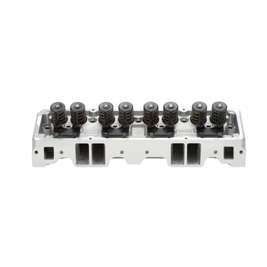 Edelbrock EDELBROCK CYL HEAD SBC PERF RPM 64CC ANGLED SPARK PLUGS FOR FLAT TAPPET CAM NAT FINSIH COMPLETE 60999 | 60999