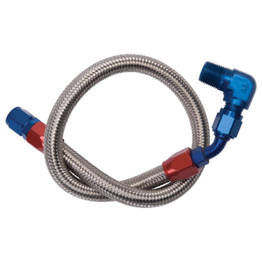 Edelbrock STAINLESS FUEL LINE FILTER TO PUMP BBC | 8124