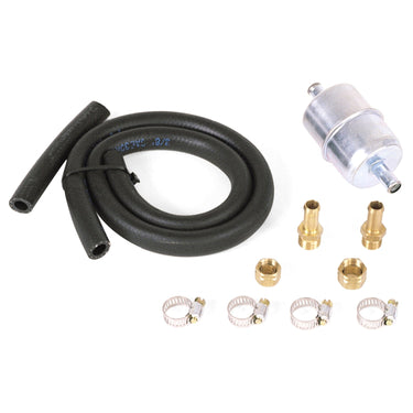 Edelbrock EDELBROCK UNIVERSAL SINGLE-FEED FUEL HOSE AND FILTER KIT (FITS 5 16 OR 3 8 LINES) 8135 | 8135