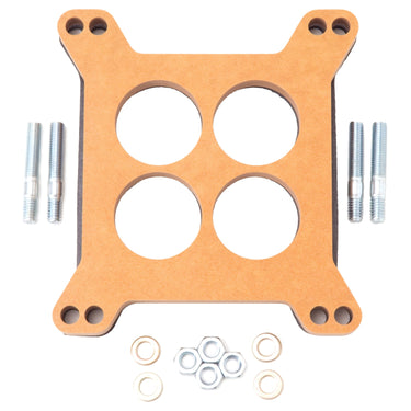 Edelbrock SPACER CARB 1/2in WOOD FIBER LAMINATE FOUR HOLE | 8723