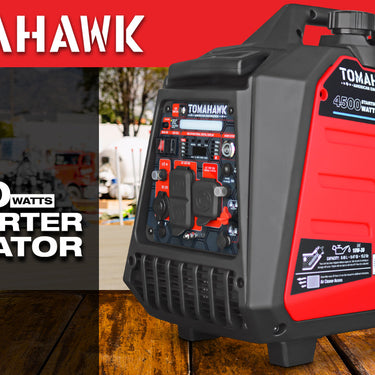 Generador inversor de 4500 vatios con inyección electrónica de combustible (EFI), súper silencioso, portátil, a gas, para uso profesional.