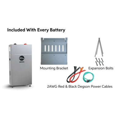 Batería de pared para interiores EG4 48V 314Ah | 16kWh UL9540A con autocalentamiento