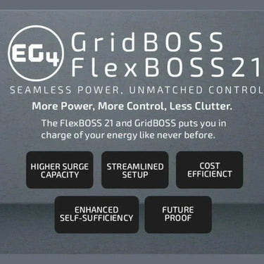 Inversor Híbrido AC EG4 FlexBOSS21 16 kW | Fase Dividida 48 V | Entrada FV de 21 kW