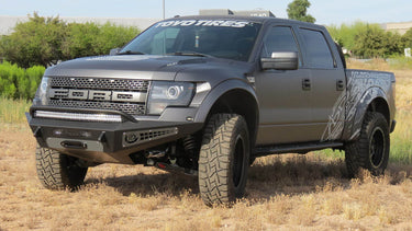 Addictive Desert Design Addictive Desert Designs 2010 - 2014 Ford Raptor HoneyBadger Front Bumper Steel Hammer Black Powder Coat F017275050103 | F017275050103