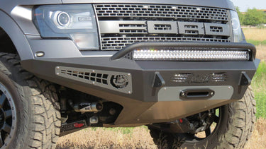 Addictive Desert Design Addictive Desert Designs 2010 - 2014 Ford Raptor HoneyBadger Front Bumper Steel Hammer Black Powder Coat F017275050103 | F017275050103