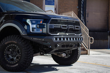 Addictive Desert Design Addictive Desert Designs 2017 - 2020 Ford Raptor Stealth Fighter Front Bumper Steel Hammer Black Powder Coat F111182860103 | F111182860103