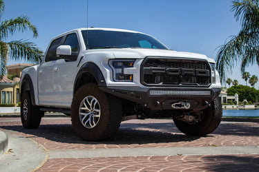 Addictive Desert Design Addictive Desert Designs 2017 - 2020 Ford Raptor Stealth Fighter Front Bumper Steel Hammer Black Powder Coat F111202860103 | F111202860103