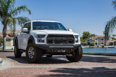 Addictive Desert Design Addictive Desert Designs 2017 - 2020 Ford Raptor Stealth Fighter Front Bumper Steel Hammer Black Powder Coat F111202860103 | F111202860103