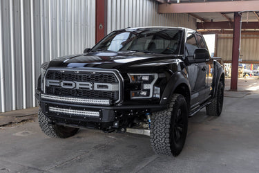 Addictive Desert Design Addictive Desert Designs 2017 - 2020 Ford Raptor Venom R Front Bumper Steel Hammer Black Powder Coat F112492820103 | F112492820103