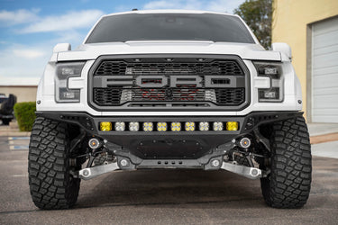 Addictive Desert Design Addictive Desert Designs 2017 - 2020 Ford Raptor Rock Fighter Frame Cut Front Bumper Steel Hammer Black Powder Coat F114922770103 | F114922770103