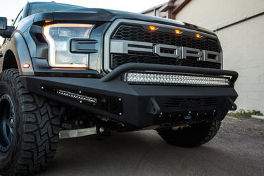 Addictive Desert Design Addictive Desert Designs 2017 - 2020 Ford Raptor HoneyBadger Front Bumper Steel Hammer Black Powder Coat F117432860103 | F117432860103