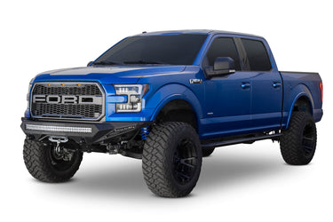 Addictive Desert Design Addictive Desert Designs 2015 - 2017 Ford F-150 Stealth Fighter Front Bumper Steel Hammer Black Powder Coat F151192860103 | F151192860103