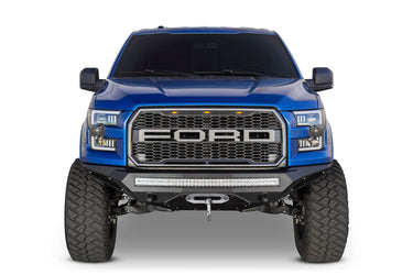 Addictive Desert Design Addictive Desert Designs 2015 - 2017 Ford F-150 Stealth Fighter Front Bumper Steel Hammer Black Powder Coat F151192860103 | F151192860103