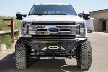 Addictive Desert Design Addictive Desert Designs 2017 - 2022 Ford Super Duty Stealth Fighter Front Bumper Steel Hammer Black Powder Coat F161202860103 | F161202860103