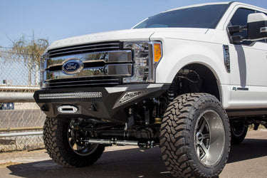 Addictive Desert Design Addictive Desert Designs 2017 - 2022 Ford Super Duty Stealth Fighter Front Bumper Steel Hammer Black Powder Coat F161202860103 | F161202860103