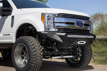 Addictive Desert Design Addictive Desert Designs 2017 - 2022 Ford Super Duty Stealth Fighter Front Bumper Steel Hammer Black Powder Coat F161202860103 | F161202860103