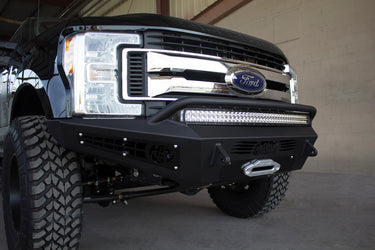 Addictive Desert Design Addictive Desert Designs 2017 - 2019 Ford Super Duty HoneyBadger Front Bumper Steel Hammer Black Powder Coat F167382840103 | F167382840103
