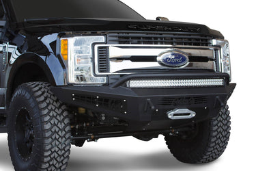 Addictive Desert Design Addictive Desert Designs 2017 - 2019 Ford Super Duty HoneyBadger Front Bumper Steel Hammer Black Powder Coat F167382840103 | F167382840103