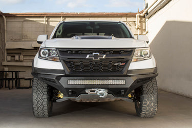 Addictive Desert Design Addictive Desert Designs 2017 - 2020 Chevy Colorado ZR2 Stealth Fighter Front Bumper Steel Hammer Black Powder Coat F371202740103 | F371202740103
