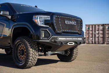 Addictive Desert Design Addictive Desert Designs 2019 - 2022 GMC Sierra 1500 Stealth Fighter Front Bumper Steel Hammer Black Powder Coat F471423030103 | F471423030103