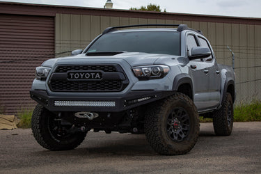 Addictive Desert Design Addictive Desert Designs 2016 - 2023 Toyota Tacoma HoneyBadger Front Bumper Steel Hammer Black Powder Coat F687382730103 | F687382730103