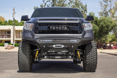 Addictive Desert Design Addictive Desert Designs 2014 - 2021 Toyota Tundra Stealth Fighter Front Bumper Steel Hammer Black Powder Coat F741422860103 | F741422860103