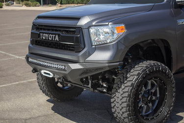 Addictive Desert Design Addictive Desert Designs 2014 - 2021 Toyota Tundra Stealth Fighter Front Bumper Steel Hammer Black Powder Coat F741422860103 | F741422860103