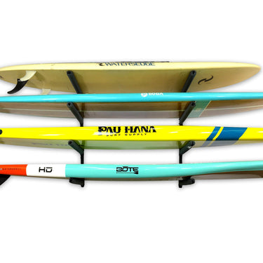Almacenamiento de tablas de surf y SUP Sandbridge | Soporte ajustable para exteriores | 4 niveles