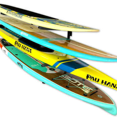 Almacenamiento de tablas de surf y SUP Sandbridge | Soporte ajustable para exteriores | 4 niveles