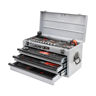 BoxoUSA KartBox | 69-Piece Metric Karting 3-Drawer Hand Carry Tool Box GOKARTBX1-NGY1